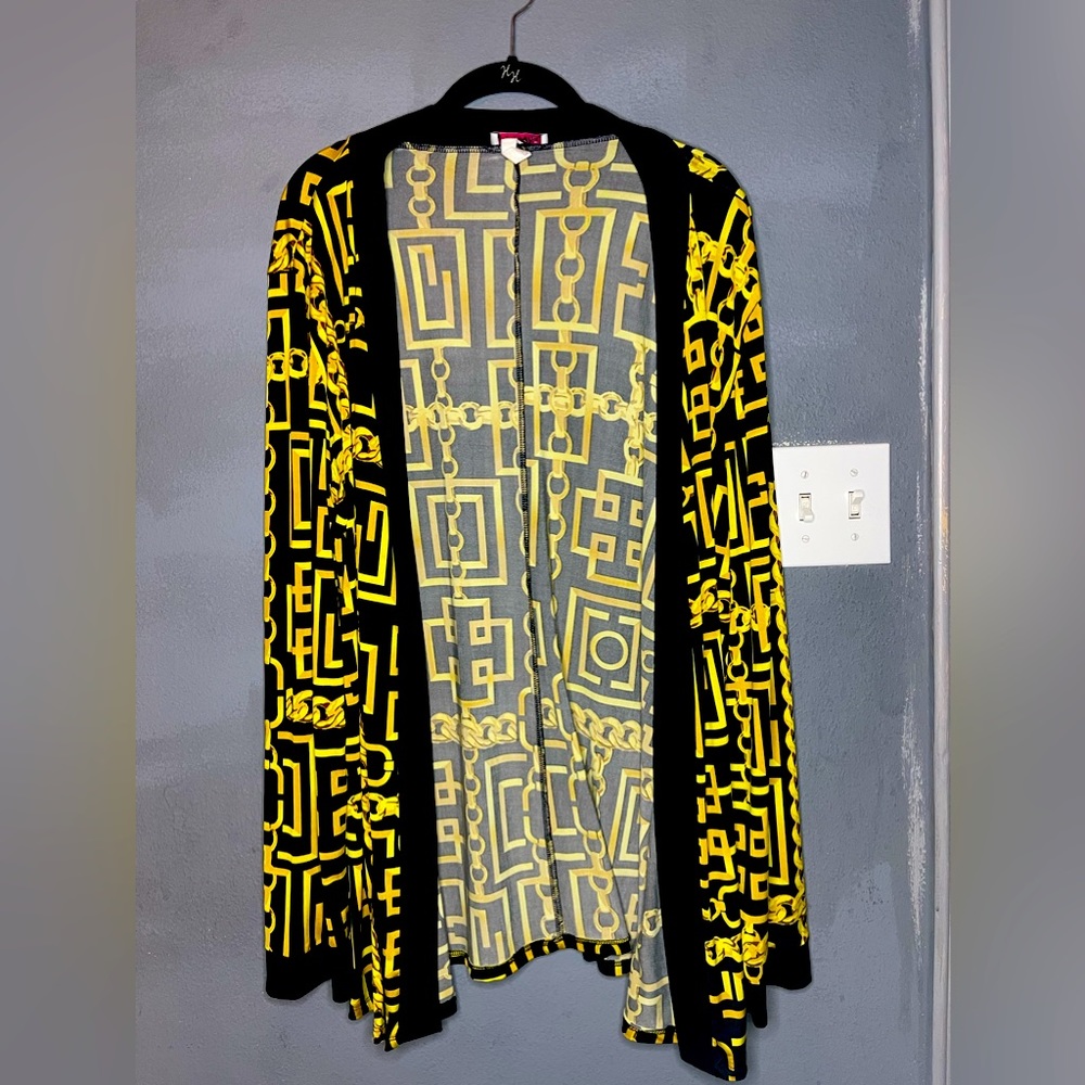 ~Cardigan ~ designer print ~ size L